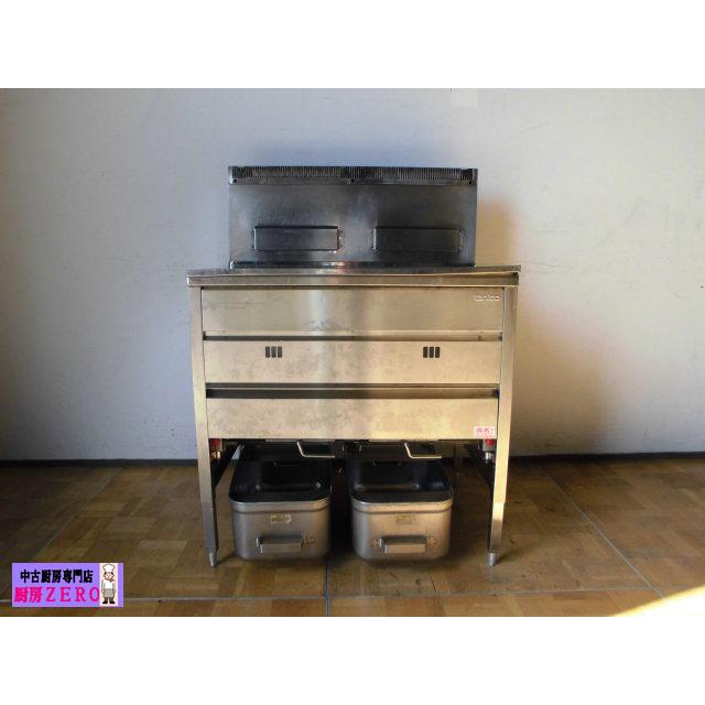 中古厨房 タニコー 業務用 2槽 ガスフライヤー TGFL-87CW 都市 中古厨房 タニコー 業務用 2槽 ガスフライヤー TGFL-87CW 都市