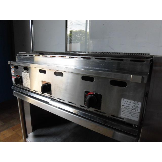 中古厨房 マルゼン 業務用 3連 たこ焼き器 タコ焼 MGKT-H3 都市ガス 96 