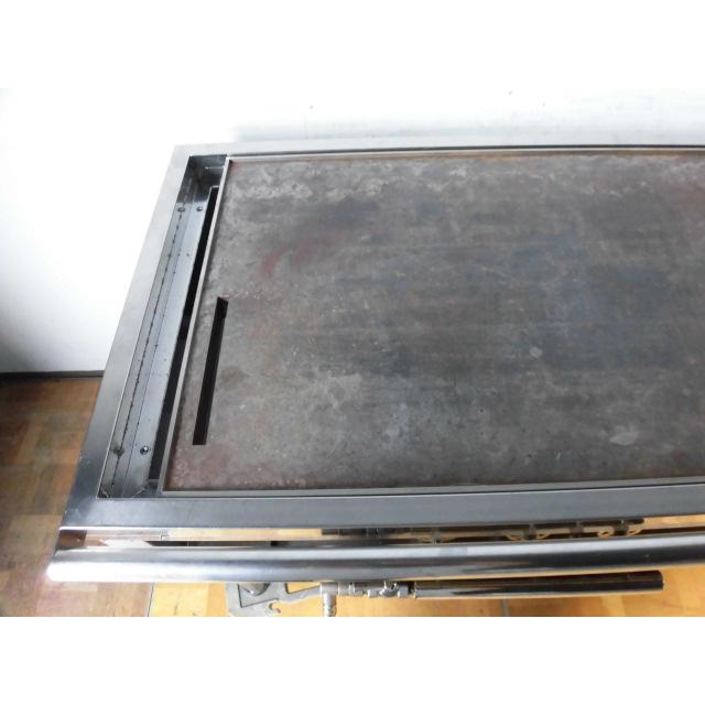中古厨房 業務用 グリドル 鉄板焼き台 都市ガス 6連 厚み10mm バーナー