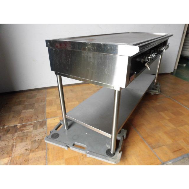 中古厨房 業務用 グリドル 鉄板焼き台 都市ガス 6連 厚み10mm バーナー