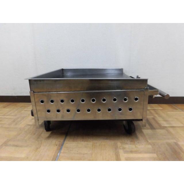 中古厨房 業務用 卓上 鉄板グリドル 鉄板 焼き台 バーナー4本 都市ガス