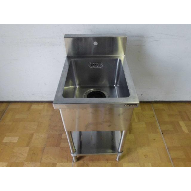 中古厨房 マルゼン 業務用 ステンレス 1槽シンク 流し台 W450×D560 