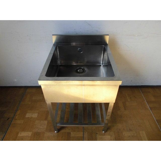 中古厨房 業務用 1槽シンク 流し台 ステンレス W600×D650×H800 中古厨房 業務用 1槽シンク 流し台 ステンレス W600×D650×H800