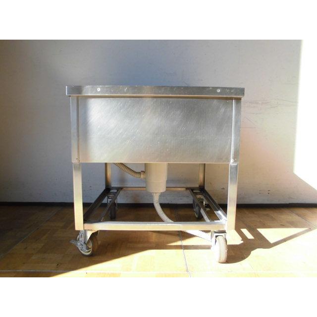 中古厨房 業務用 1槽シンク ステンレス 流し台 W750×D750×H800mm
