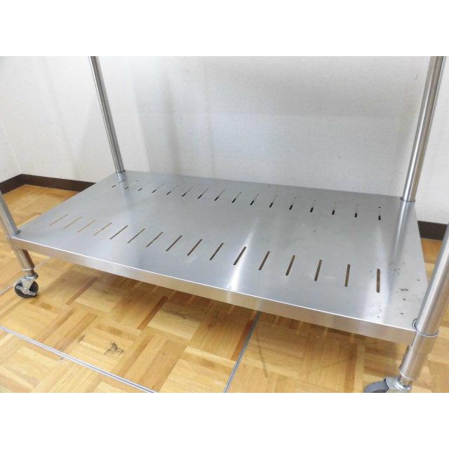 中古厨房 タニコー 業務用 ステンレス キャスター付 架台 移動台