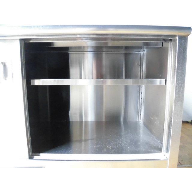 中古厨房 業務用 ステンレス 食器庫 食器棚 収納棚 W1600×D750