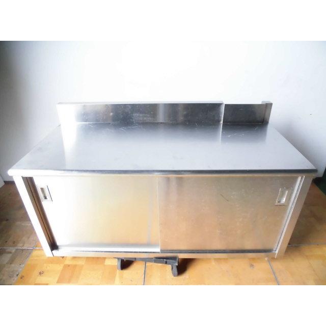 中古厨房 業務用 ステンレス 食器庫 食器棚 収納棚 W1600×D750×H790