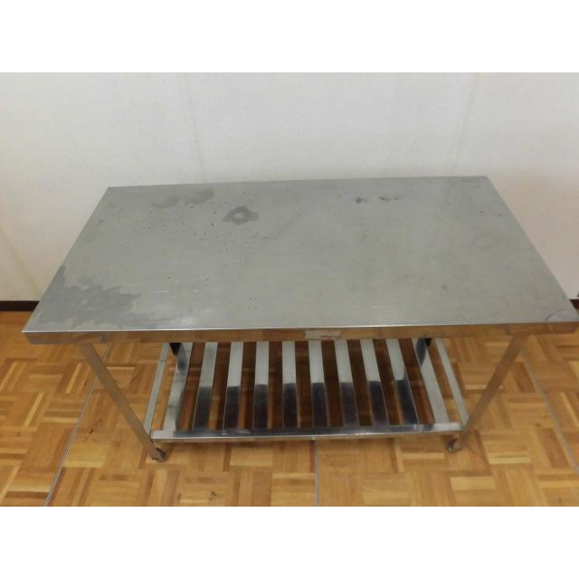 中古厨房 業務用 ステンレス 作業台 W1200×D600×H800mm 調整脚+ 中古厨房 業務用 ステンレス 作業台 W1200×D600×H800mm 調整脚+