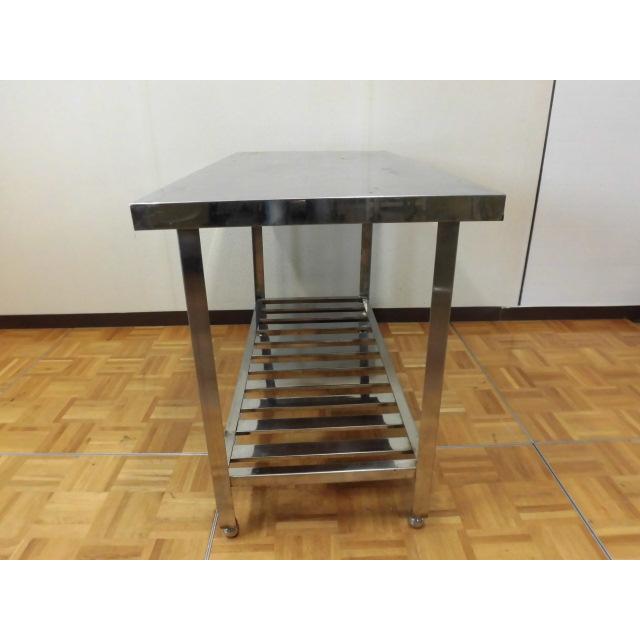 中古厨房 業務用 ステンレス 作業台 W1200×D600×H800mm 調整脚+ 中古厨房 業務用 ステンレス 作業台 W1200×D600×H800mm 調整脚+