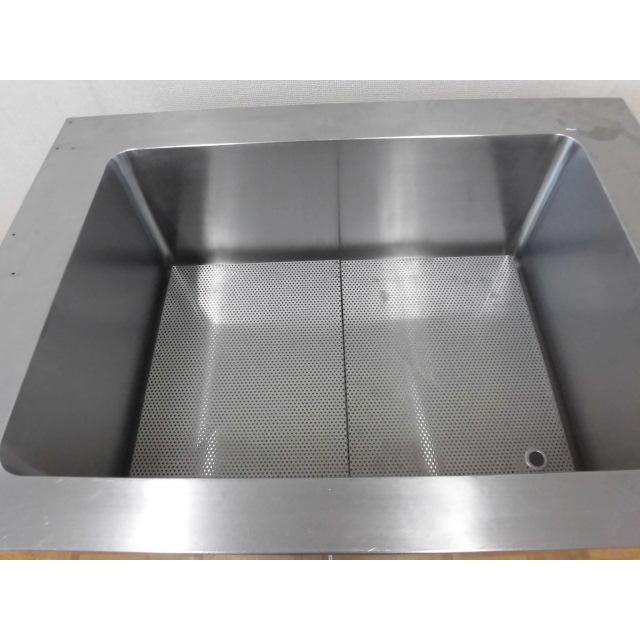 中古厨房 業務用 1槽シンク 流し台 ステンレス W850×D600×H800mm