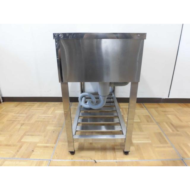 中古厨房 業務用 アズマ 2槽シンク ステンレス W900×D450×H800mm 調整 