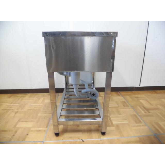 中古厨房 業務用 アズマ 2槽シンク ステンレス W900×D450×H800mm 調整