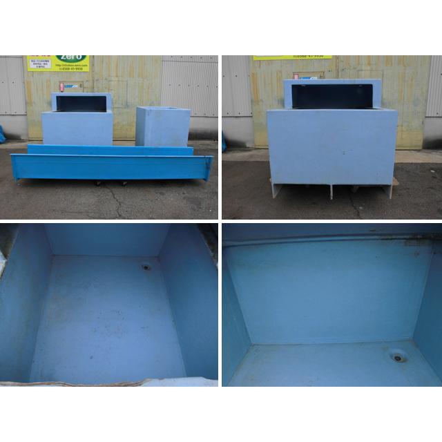 中古厨房 業務用 大型 水槽 スロープ 3点セット 濾過槽 生簀 生け簀