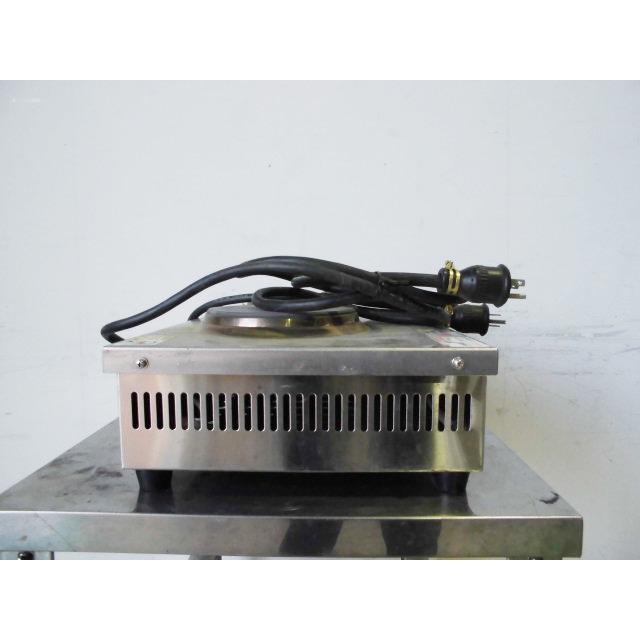 中古厨房 業務用 ニチワ電機 卓上 電気コンロ 2口 THP-1W 100V 丸 二連 