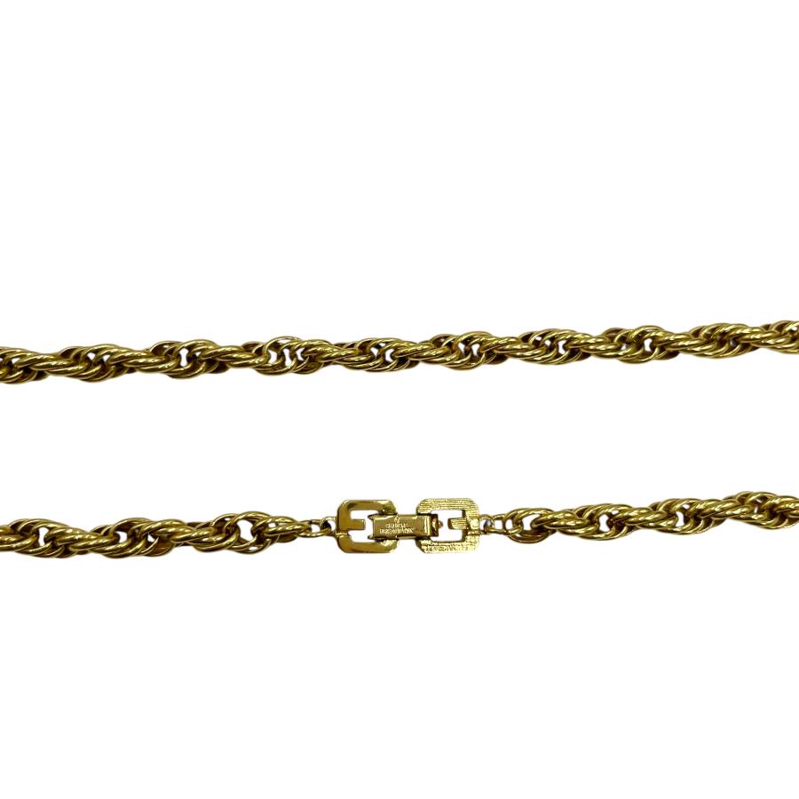 Givenchy ジバンシー ネックレス ツイスト メッキ メタル ゴールド