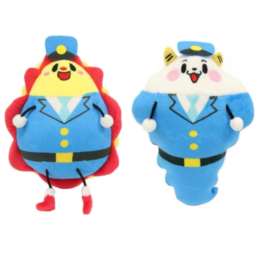 サンサンキッズ サンサン くもりん 警察官 ぬいぐるみ 2体セット