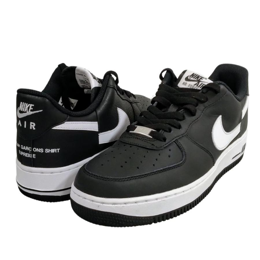 NIKE ナイキ AR7623-001 × SUPREME AIR FORCE 1 /SUPREME/ CDG エアフォース シューズ パンダ 黒×白 サイズUS9=27cm 正規品 / 33051｜reuseshop-closer｜02