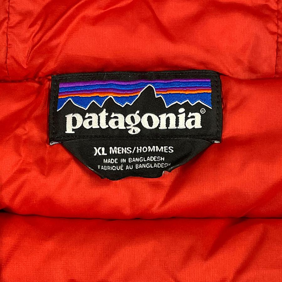 直営店で購入 PATAGONIA パタゴニア 16AW 品番 84701 ダウン セーター フーディ ジャケット ネイビー/オレンジ系 サイズXL 正規品 / 33470