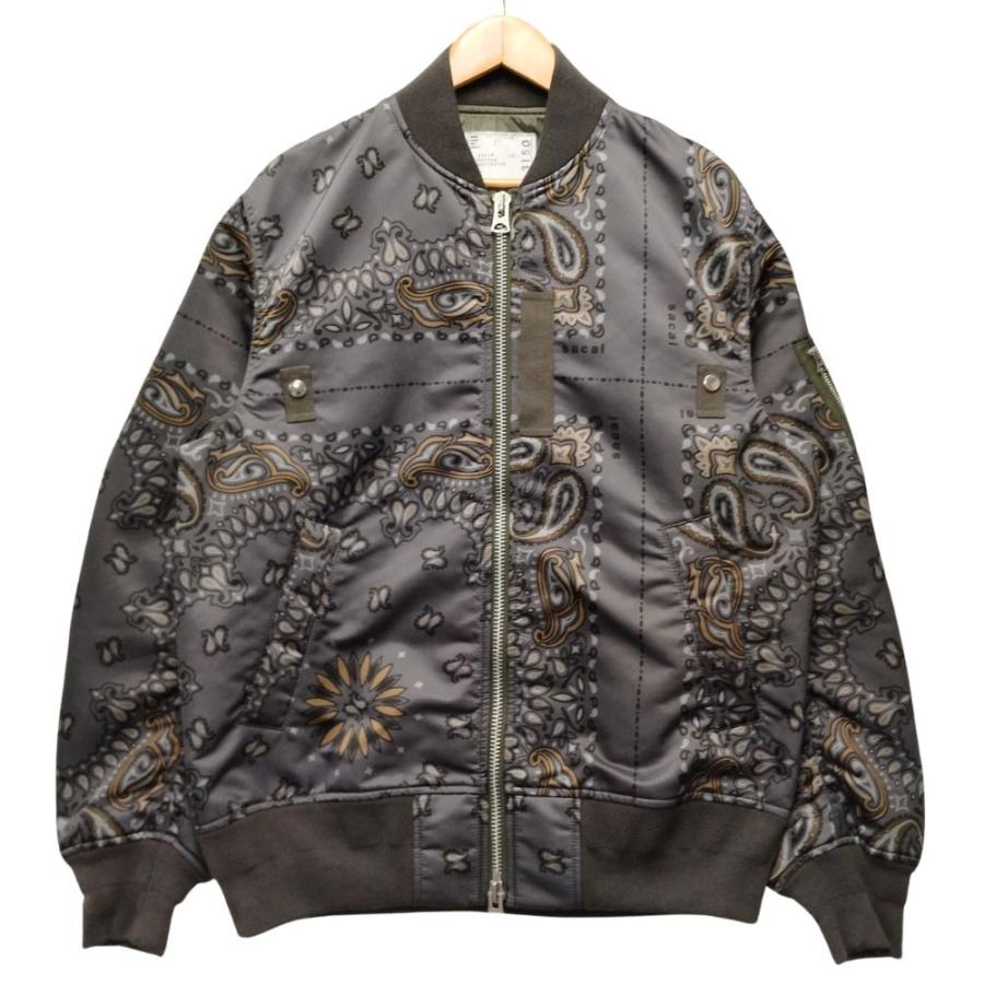 sacai（サカイ） 品番 23-03150M ペイズリープリント ボンバー