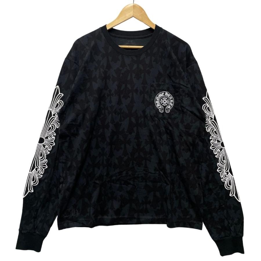 CHROME HEARTS クロムハーツ Graveyard Cemetery Cross L/S T CHROME HEARTS クロムハーツ Graveyard Cemetery Cross L/S T