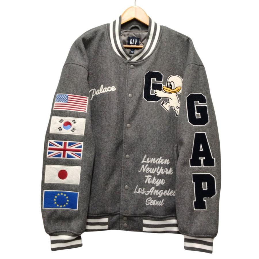 GAP ギャップ PARACE SKATEBOARDS スタジャン ジャケット スタジャン グレー サイズXL 正規品 / 36444 GAP（ギャップ） PARACE SKATEBOARDS スタジャン ジャケット