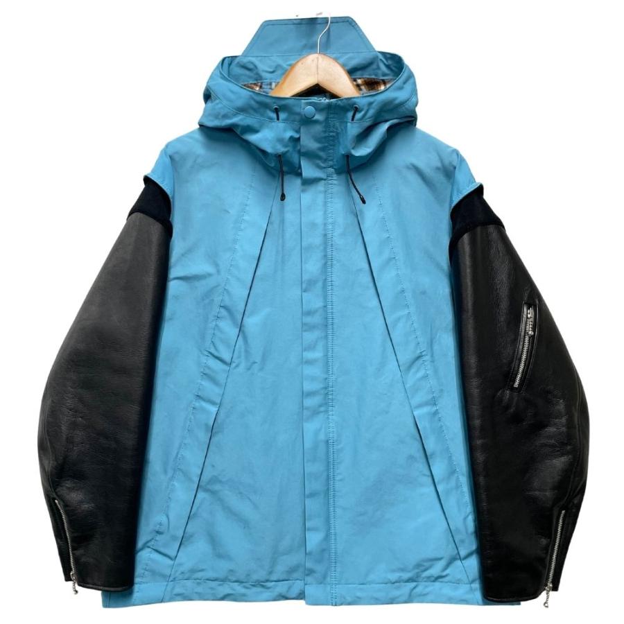 24aw アンダーカバー袖レザーマウンテンパーカーサイズ2 黒