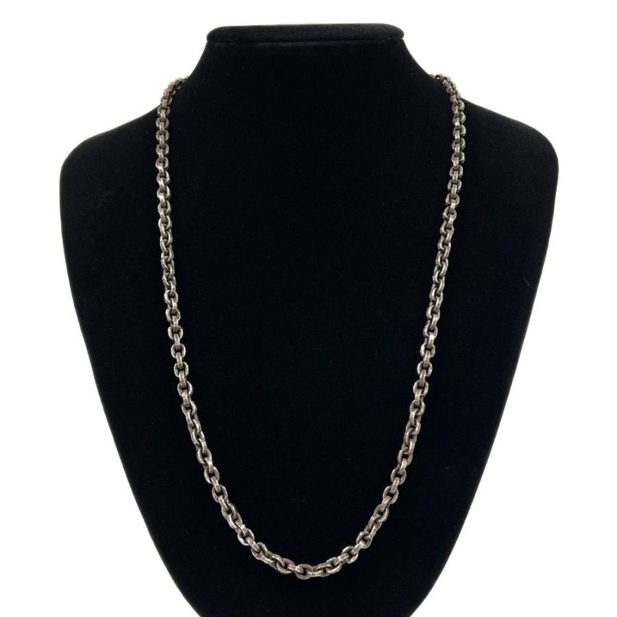 CHROME HEARTS クロムハーツ シルバーペーパーチェーンネックレス 24