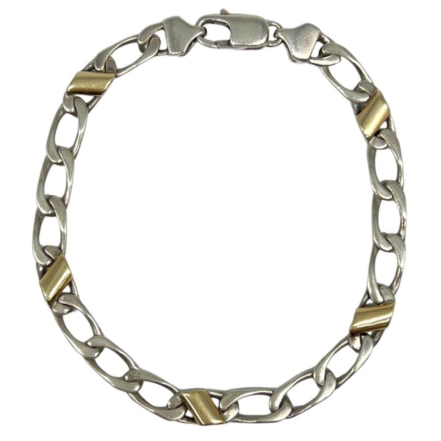 ケ*キ様 オールド　ティファニー　フィガロチェーン　ブレスレット　925 750 TIFFANY&Co.（ティファニー） シルバー925/750 フィガロ チェーン