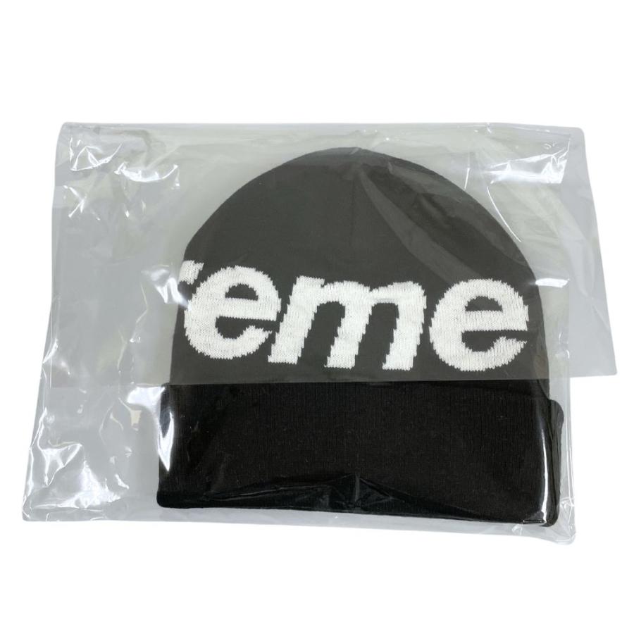 SUPREME シュプリーム 25AW Big Logo Beanie ビッグロゴ ビーニー ニットキャップ ブラック 正規品 / 45121 Supreme（シュプリーム） 25AW Big Logo Beanie ビッグロゴ ビーニー