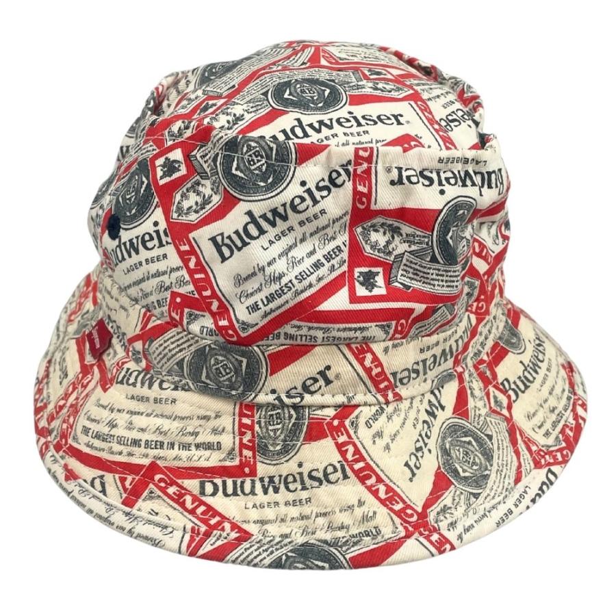 SUPREME シュプリーム Budweiser Crusher バドワイザー 総柄 ハット サイズS/M 正規品 / 50935 Supreme（シュプリーム） Budweiser Crusher バドワイザー 総柄 ハット