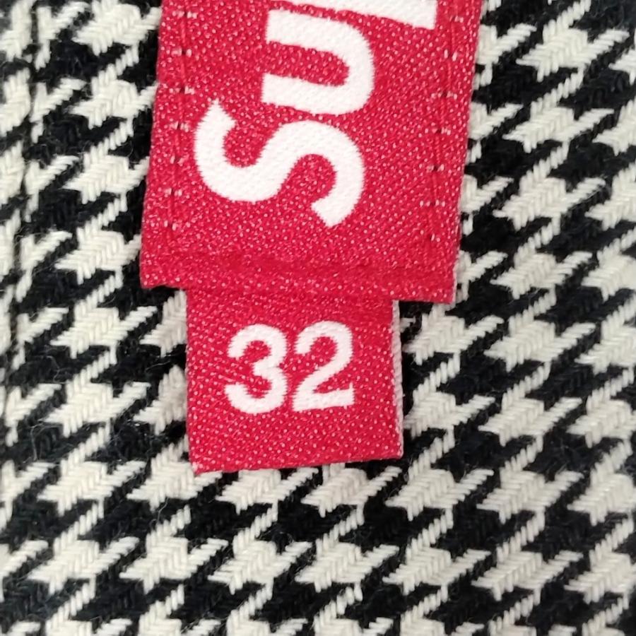 SUPREME シュプリーム 25SS Work Pant White Houndstooth 千鳥格子 ワーク パンツ サイズ 32 正規品 / 51652 Supreme（シュプリーム） 25SS Work Pant White Houndstooth 千鳥格子
