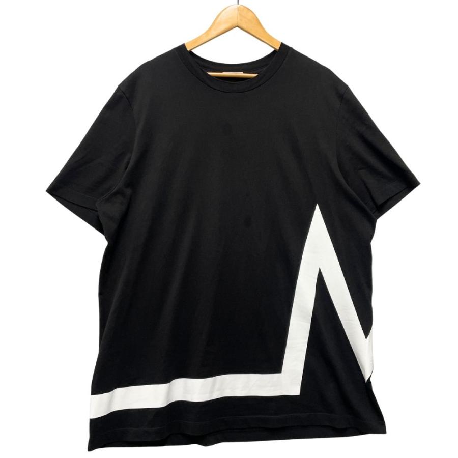 MONCLER モンクレール SS T-SHIRT ロゴ プリント 半袖Ｔシャツ ブラック サイズ XXL 正規品 / 52064 MONCLER（モンクレール） SS T-SHIRT ロゴ プリント 半袖Tシャツ