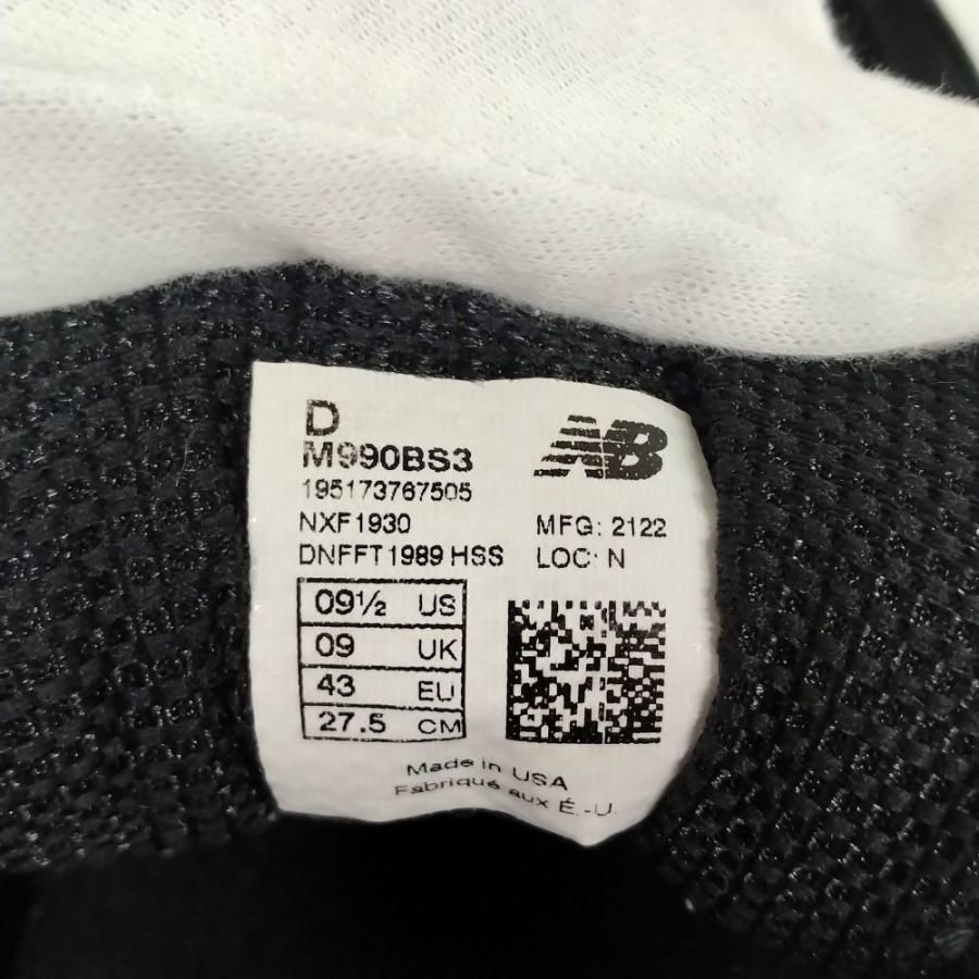 New Balance（ニューバランス） 品番 M990 BS3 スニーカー ブラック