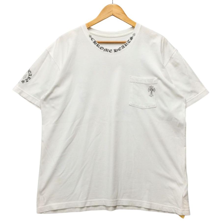 CHROME HEARTS クロムハーツ ネックロゴ クロス プリント ポケット