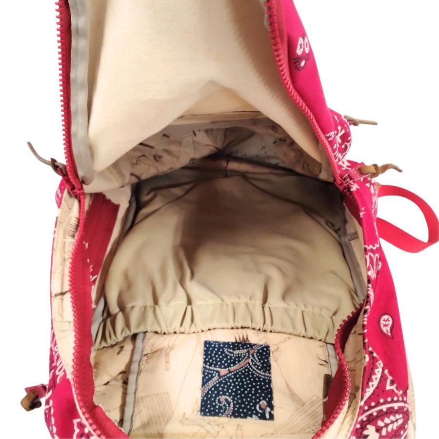 VISVIM ビズビム ICT BANDANA 22L バンダナ柄 バックパック レッド 22L 正規品 / 52650_7
