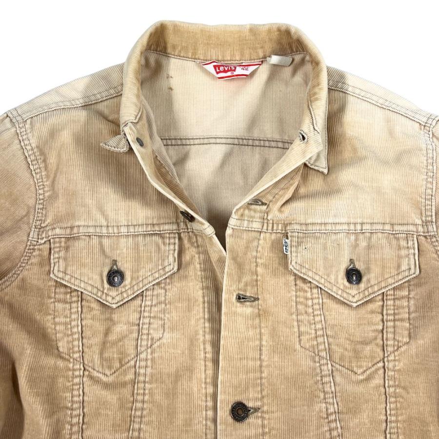 LEVIS リーバイス ヴィンテージ 70505 コーデュロイ トラッカー ジャケット USA製 ブルゾン ベージュ サイズ 42 正規品 / 54621 Levi's（リーバイス） LEVIS ヴィンテージ 70505 コーデュロイ