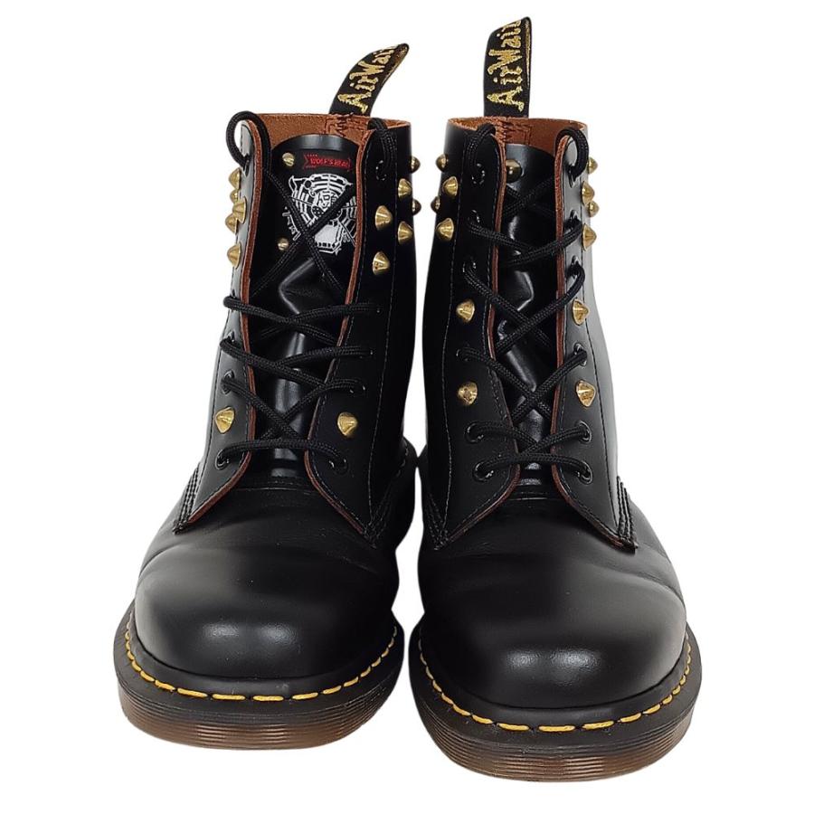 DR.MARTENS ドクターマーチン × ウルフズヘッド スタッズ 8 EYELET BOOT ブーツ ブラック サイズUS11=29cm 正規品 / 55737 Dr.Martens（ドクターマーチン） × ウルフズヘッド スタッズ 8 EYELET
