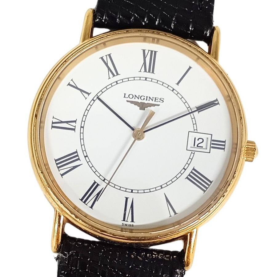 【電池残量少】LONGINES ロンジン L4.636.2 グランドクラシック デイト クォーツ メンズ 腕時計 正規品 / C1137 LONGINES（ロンジン） 【電池残量少】LONGINES L4.636.2 グランド