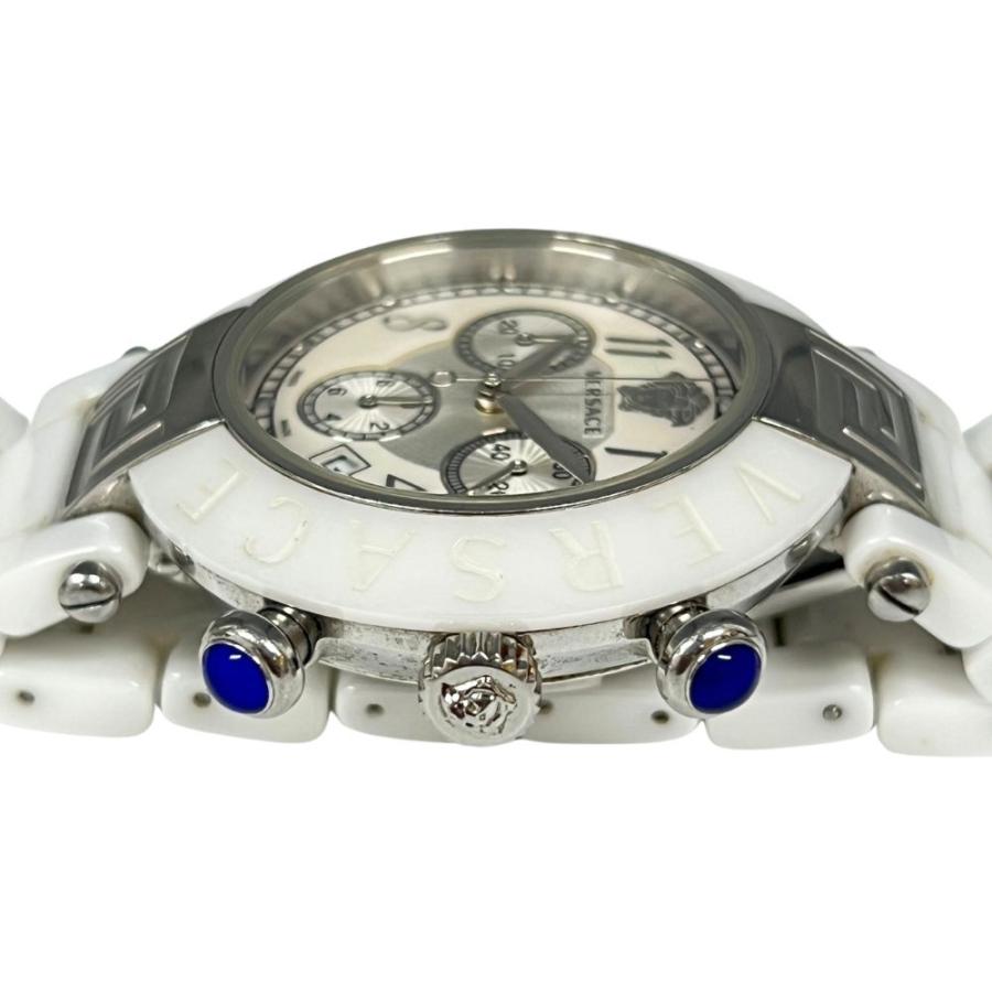 VERSACE ヴェルサーチ 95C クロノグラフ セラミック クォーツ メンズ