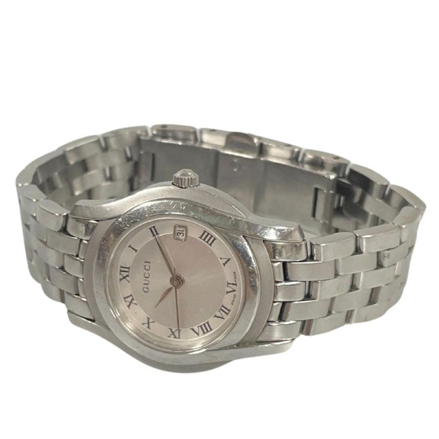 GUCCI グッチ レディース 5500L デイト シルバー文字盤 クォーツ  