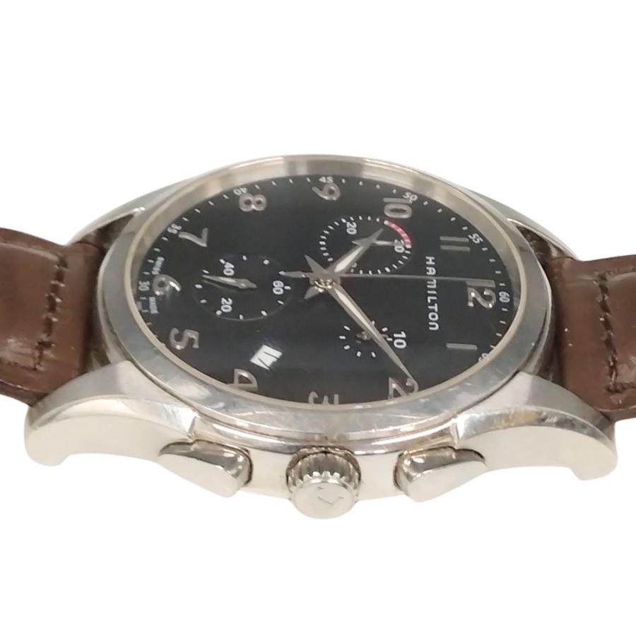 HAMILTON ハミルトン H386120 ジャズマスター シンライン クロノグラフ クォーツ メンズ ベルト社外 (BAMBI) 腕時計 正規品 / C809 HAMILTON（ハミルトン） H386120 ジャズマスター シンライン クロノ