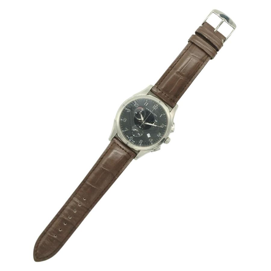 HAMILTON ハミルトン H386120 ジャズマスター シンライン クロノグラフ クォーツ メンズ ベルト社外 (BAMBI) 腕時計 正規品 / C809 HAMILTON（ハミルトン） H386120 ジャズマスター シンライン クロノ