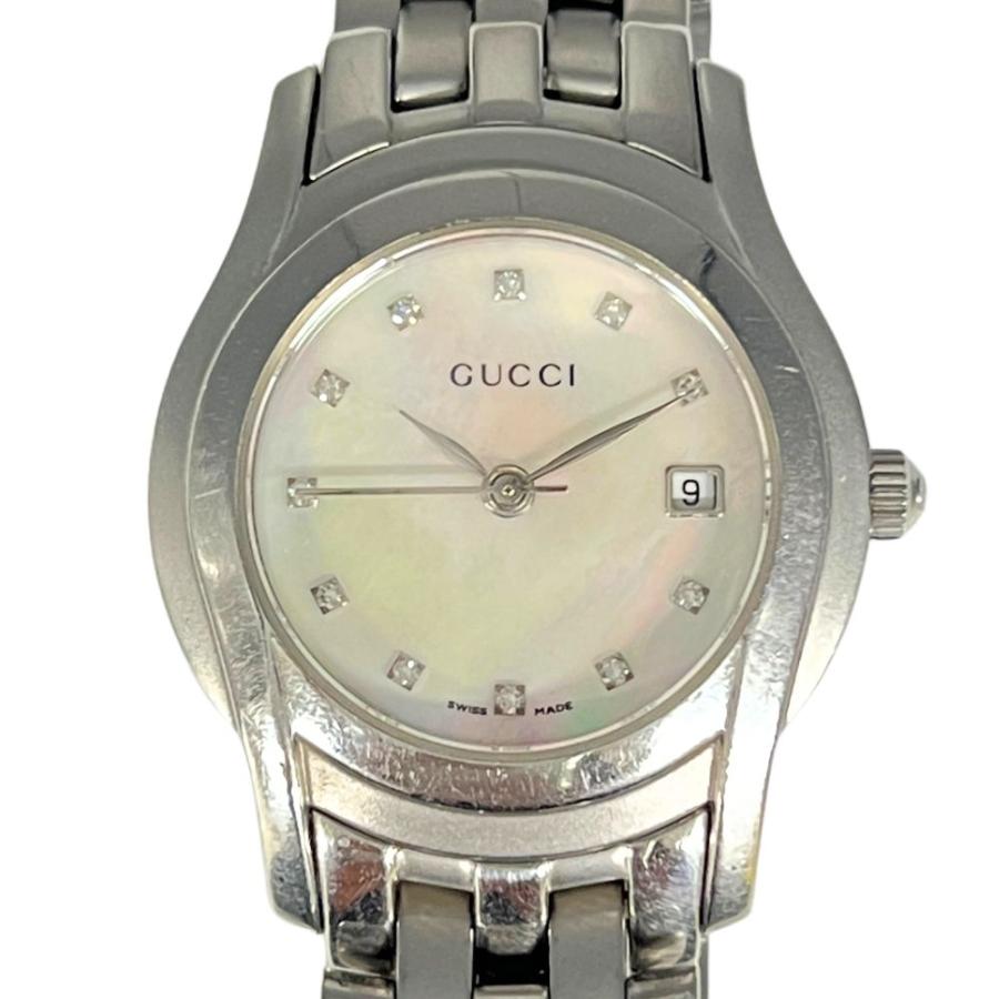 GUCCI（グッチ） 5500L 11Pダイヤ シェル文字盤 クォーツ 腕時計