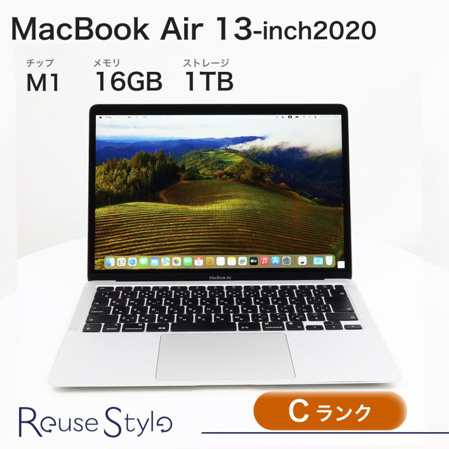 MacBook Air 13インチ 2020 M1 Cランク カラー：シルバー ストレージ