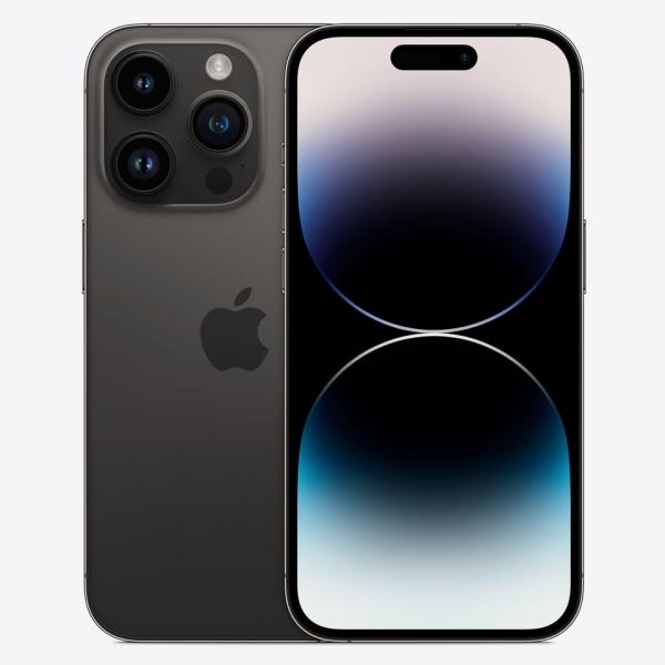 (中古並品)〈SIMフリー〉Apple iPhone 14 Pro 128GB ブラック MPXU3J/A バッテリー90％以上【安心保証90日/赤ロム永久保証】iPhone14Pro アイフォン スマホ