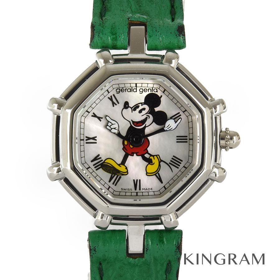 21人気特価 Gerald Genta ジェラルドジェンタ G 3499 7 レトロファンタジー ディズニー ミッキー 社外製ベルト クォーツ レディース 腕時計 As 中古 レディース腕時計 Rankinengineering Com