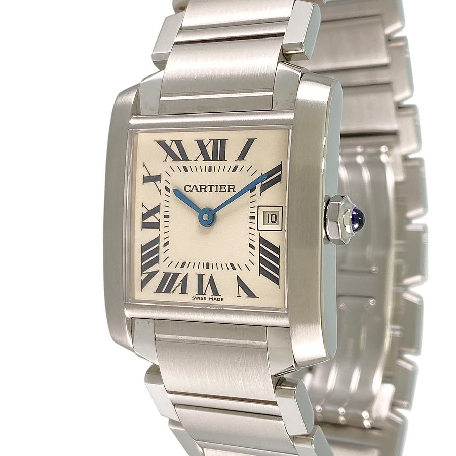 カルティエ タンク フランセーズ MM W51011Q3 ユニセックス 腕時計 fah【中古】｜reusmilemall｜02