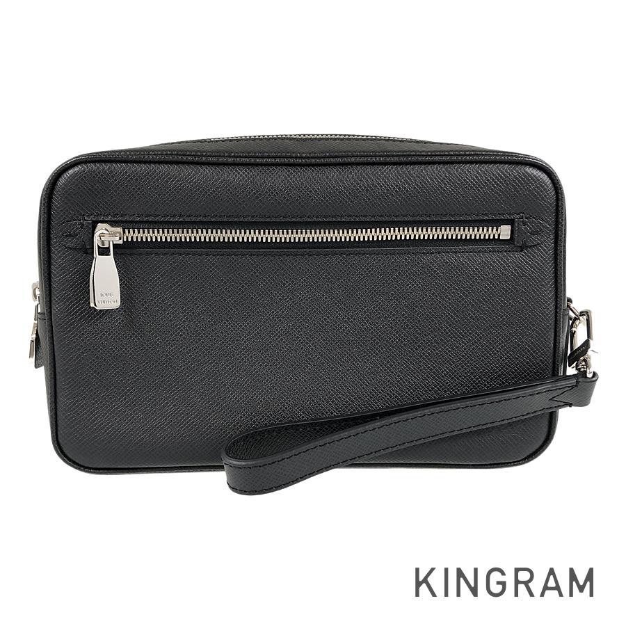 ルイヴィトン セカンドバック タイガ ポシェット M30441 ブラックレザー LOUIS VUITTON（ルイ・ヴィトン） タイガ ポシェット カサイ M30441