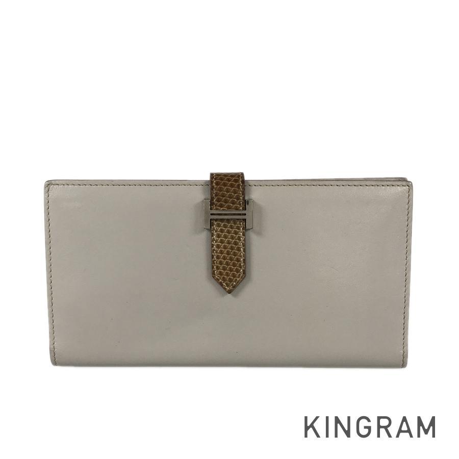 HERMES（エルメス） ベアン 長財布 かぶせ蓋 fsz【中古】 : キングラム