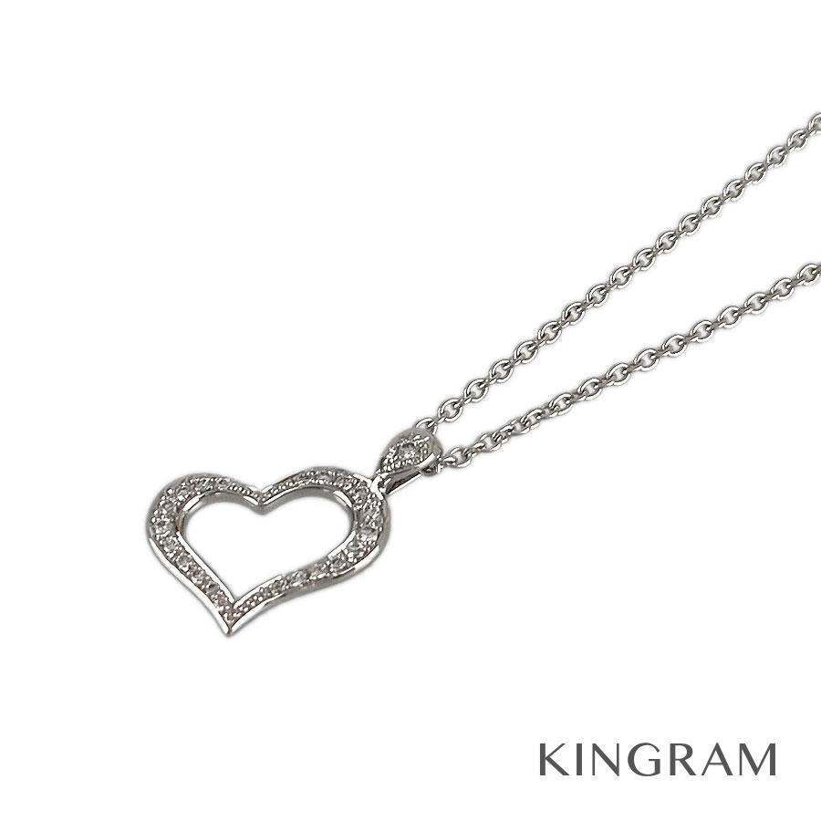 ピアジェ ライムライト ネックレス K18wg ダイヤモンド パヴェ ハート クリーニング済 Ftj 中古 Ftj キングラムモール 通販 Yahoo ショッピング